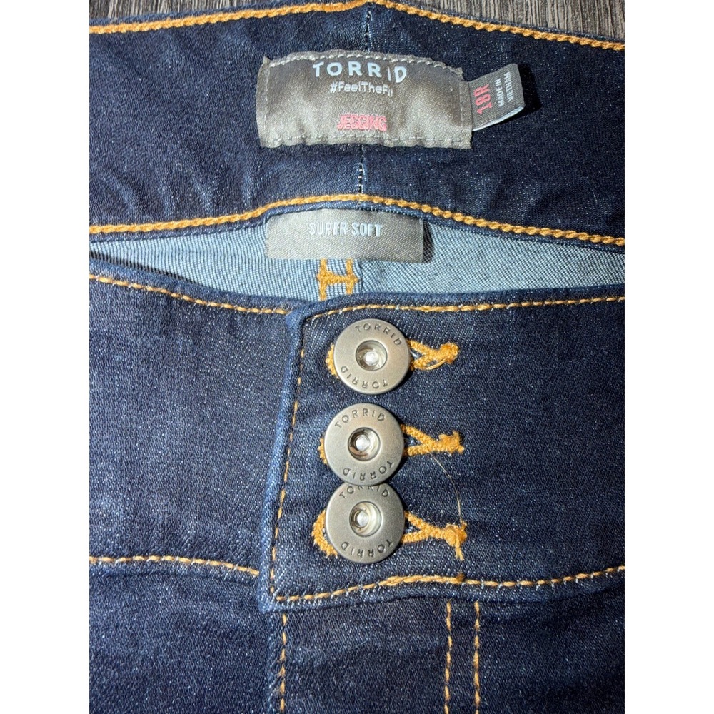 Torrid Jegging Super Soft Dark Wash Denim Jeans Women Size 18R - Picture 4 of 8